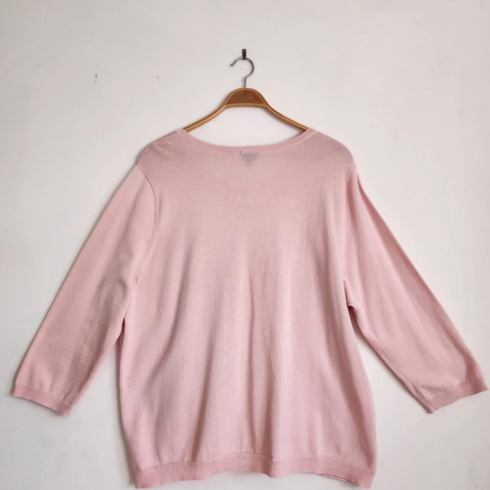 Talbots Light Pink Women's Cardigan - Picture 2 of 4